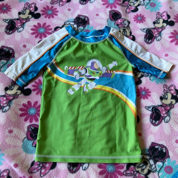 Buzz Lightyear swim shirt and trunks. - Picture 2 of 8